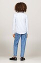 Dětská bavlněná košile Tommy Hilfiger KB0KB09267.9BYH.98.122 modrá