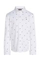 Детская хлопковая рубашка Tommy Hilfiger KB0KB09267.9BYH.128.176 белый AW24
