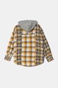 Παιδικό βαμβακερό πουκάμισο United Colors of Benetton 5U7ECQ038.G.Seasonal κίτρινο AW24