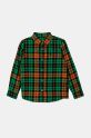 United Colors of Benetton camicia di cotone per bambini lunga verde 5LQHCQ039.G.Seasonal