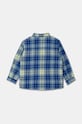 Dětská bavlněná košile United Colors of Benetton 5LQHGQ024.P.Seasonal modrá AW24