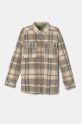 United Colors of Benetton camicia in velluto a coste lunga beige 50VWCQ03K.G.Seasonal