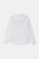 Παιδικό βαμβακερό πουκάμισο United Colors of Benetton 59UXCQ03M.G.Seasonal λευκό AW24