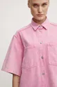 розовый Джинсовая рубашка Samsoe Samsoe SAELEANOR