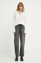Samsoe Samsoe cardigan din amestec de lana SACONA F24200034 bej AW24