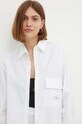 Bavlněná košile Calvin Klein Jeans bílá J20J223867