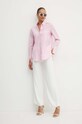 Βαμβακερό πουκάμισο Patrizia Pepe 8C0722.A4XB ροζ AW24