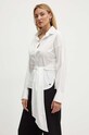 Weekend Max Mara koszula bawełniana wzorzyste biały 2425116071600