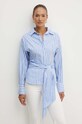 Pamučna košulja Weekend Max Mara casual plava 2425116071600