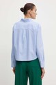 Odzież Weekend Max Mara koszula bawełniana 2425116111600 niebieski