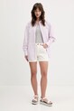 Bavlnená košeľa Guess Jeans W4YH22.WGCF1 ružová SS25