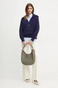 Бавовняна сорочка Pinko 103708.A1Y0 блакитний AW24