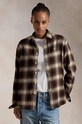Бавовняна сорочка Polo Ralph Lauren візерунок коричневий 211923863