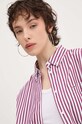 Βαμβακερό πουκάμισο Tommy Jeans DW0DW19236 μωβ