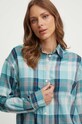Lauren Ralph Lauren camasa din bumbac turcoaz 200947644