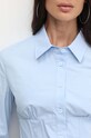 Miss Sixty camasa din bumbac 6L2XJ1440000 XJ1440 L/S SHIRT 6L2XJ1440000 albastru
