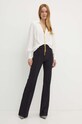 Elisabetta Franchi felső CA09346E2 bézs AW24