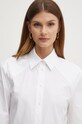 Хлопковая рубашка Karl Lagerfeld белый 245W1609