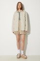 Рубашка с примесью льна Carhartt WIP Ethel Shirt Jac I033569.502 бежевый AW24