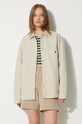 Рубашка с примесью льна Carhartt WIP Ethel Shirt Jac бежевый I033569.502