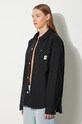 Carhartt WIP camasa din amestec de in Ethel Shirt Jac negru I033569.8902