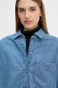 Джинсовая рубашка United Colors of Benetton голубой 5FV6DQ096