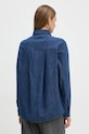 Ρούχα Τζιν πουκάμισο United Colors of Benetton 5FV6DQ096 σκούρο μπλε