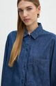 Τζιν πουκάμισο United Colors of Benetton σκούρο μπλε 5FV6DQ096