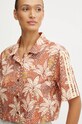Košeľa adidas x Farm Rio oranžová IW5185