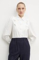 Weekend Max Mara camicia in cotone semplice bianco 2425116016600