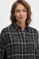 Srajca s primesjo volne United Colors of Benetton siva 5RGLDQ09U