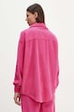 Îmbrăcăminte American Vintage camasa din velur PADO06AH24 roz