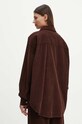 Ρούχα Πουκάμισο κοτλέ American Vintage PADO06AH24 καφέ