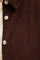 Πουκάμισο κοτλέ American Vintage PADO06AH24 καφέ