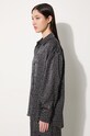 Košeľa Kenzo Weave Dropped Shoulders Shirt čierna FE62CH2479R1.99