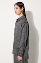 Kenzo camasa Weave Dropped Shoulders Shirt negru FE62CH2479R1.99