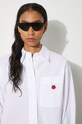 Kenzo cotton shirt Boke Flower Oversized Shirt FE62CH2569LS.01 white