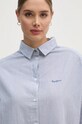 Pepe Jeans camicia in cotone PAULAS blu PL304955