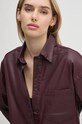 Pepe Jeans camasa OVERSHIRT burgundia PL304963YH7