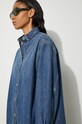 Samsoe Samsoe camicia in denim di cotone Salea F24200016 blu navy