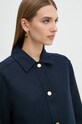 Barbour jachetă de cămașă din lână bleumarin LOS0066