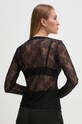 Ruházat Sisley ing 59IWLQ07O fekete