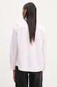 Бавовняна сорочка A.P.C. chemise boyfriend logo COGUH.F12550 рожевий AW24