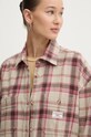 Bavlněná košile Guess Jeans W4BH79.WGMH1 béžová