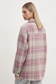 Îmbrăcăminte Quiksilver geacă cu aspect de cămașă Plaid Overshirt EQYWT04593 roz