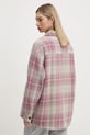 Одяг Куртка-сорочка Quiksilver Plaid Overshirt EQYWT04593 рожевий