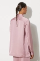 Clothing Y-3 shirt Tech Seersucker JE3433 pink