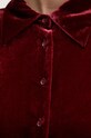 Велюрова сорочка Sisley 51EULQ07Y бордо
