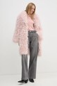 Πουκάμισο Sisley 54HXLQ087 πορτοκαλί AW24