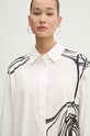 Бавовняна сорочка Desigual FUKUOKA білий 24WWCW12
